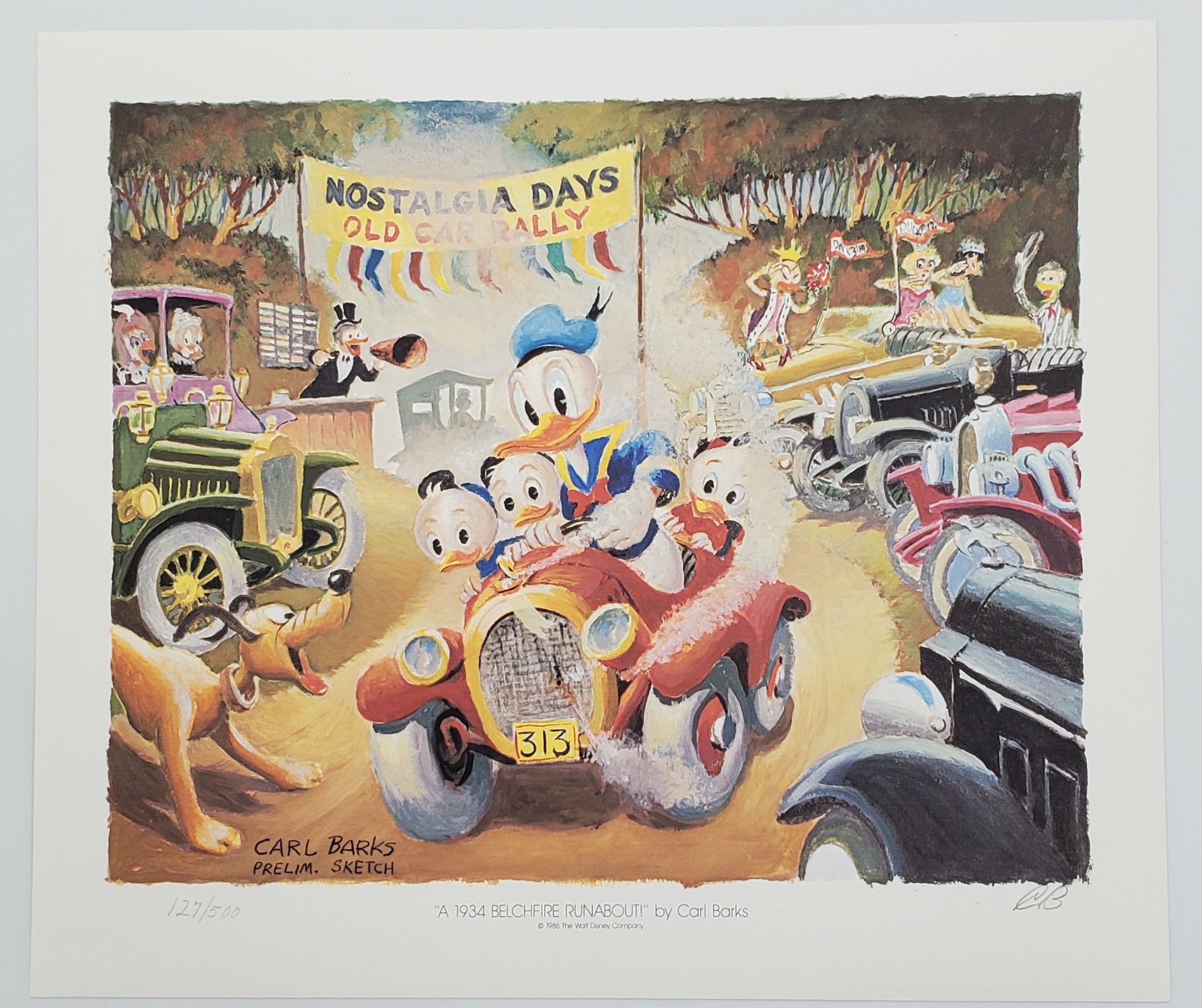A Lithographic Suite of Preliminary Uncle Scrooge and Donald Duck Paintings by Carl Barks Set 1 #127/500
